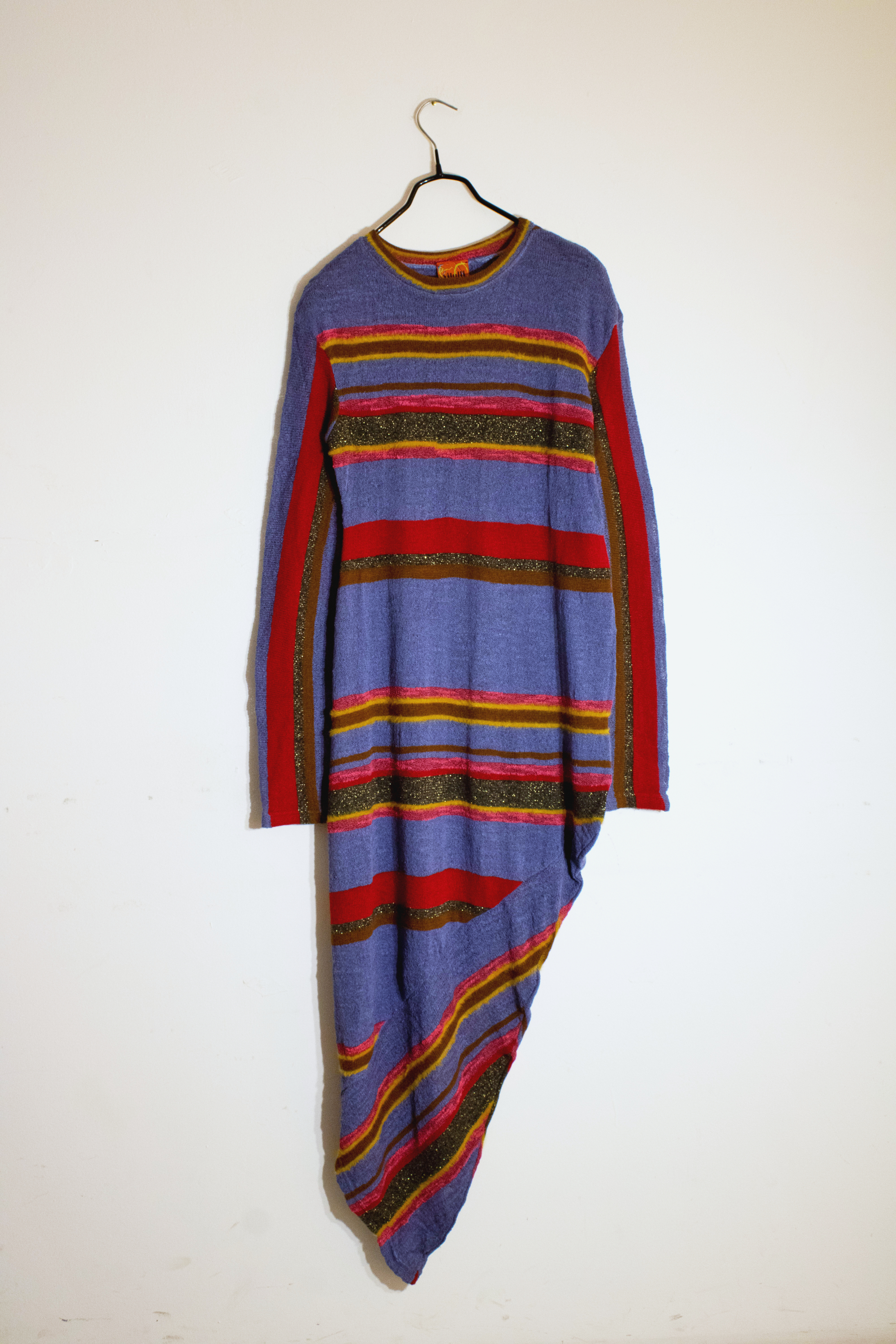 Vitelli — Long Jersey Knit Dress with Side Slit